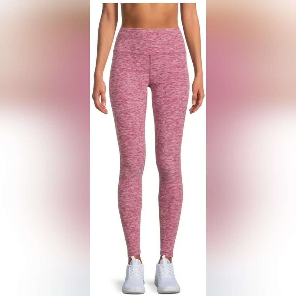 Avia Women's High Waist Brushed Jersey Super Soft Leggings, Size S (4-6)